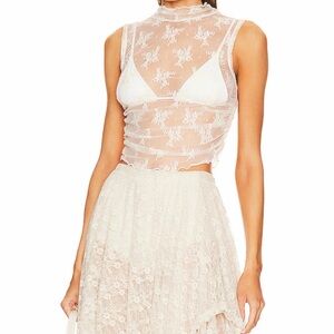 Free People Lace Top